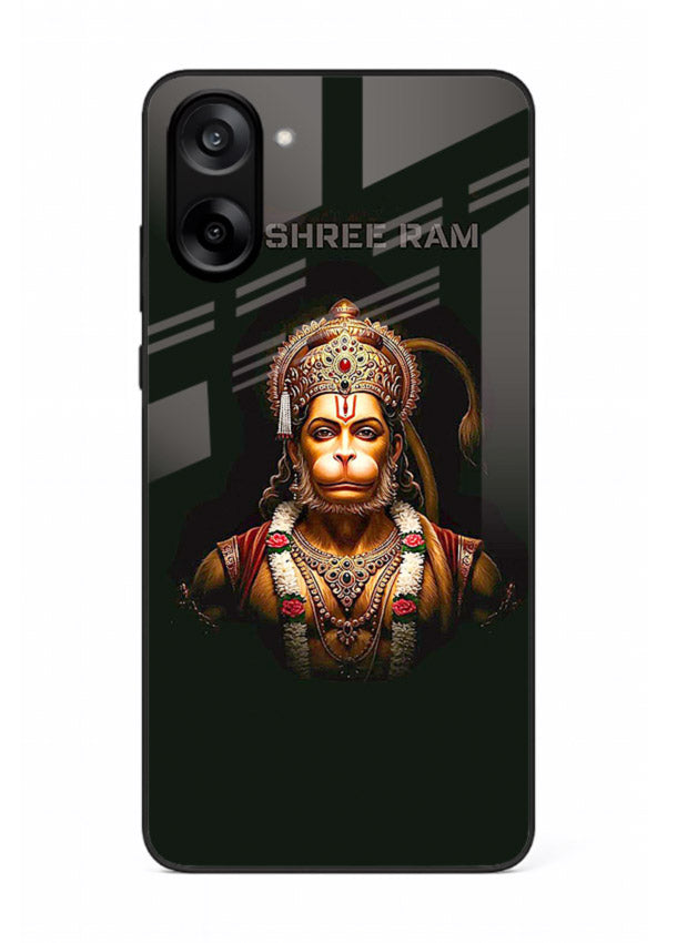 Powerful Jai Shree Ram god art OnePlus Nord CE5 glass back bold spiritual cover