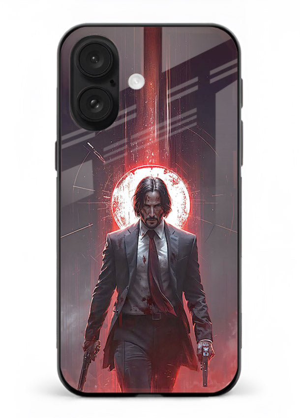 John Wick Action red pose cover for Apple iPhone 16 Plus