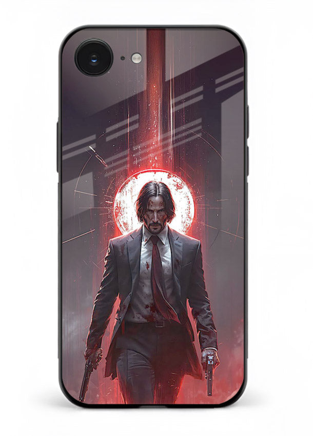 John Wick Action red pose cover for Apple iPhone 16E