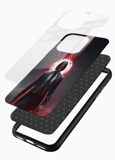 John Wick Action red pose cover for Glossy Vibrant Premium Look - Angle Layers