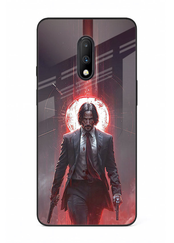 John Wick Action red pose cover for OnePlus 7