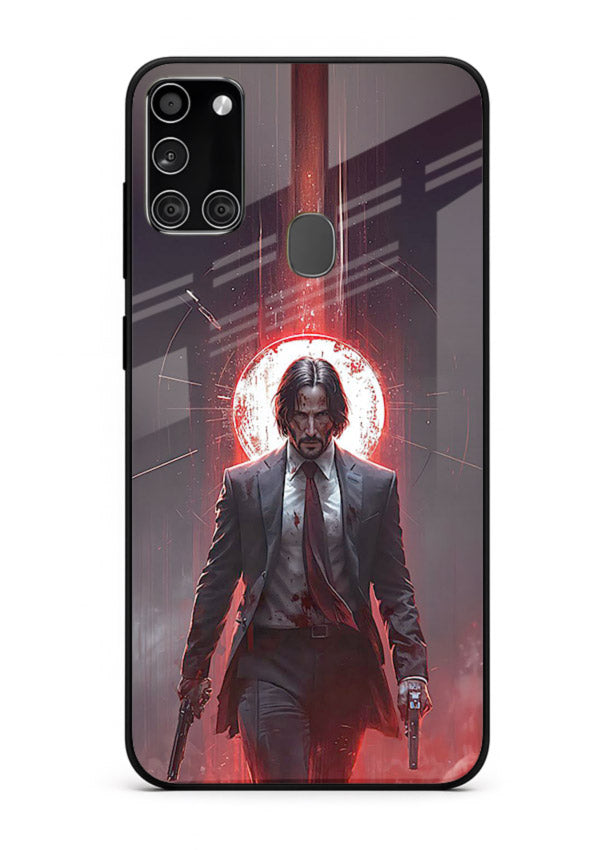 John Wick Action red pose cover for Samsung A21s