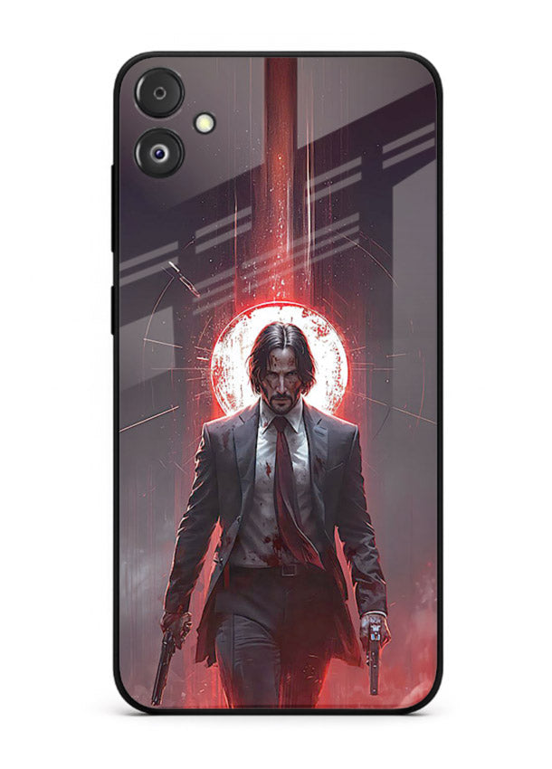John Wick Action red pose cover for Samsung F04 5G