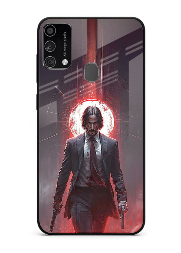 John Wick Action red pose cover for Samsung F41