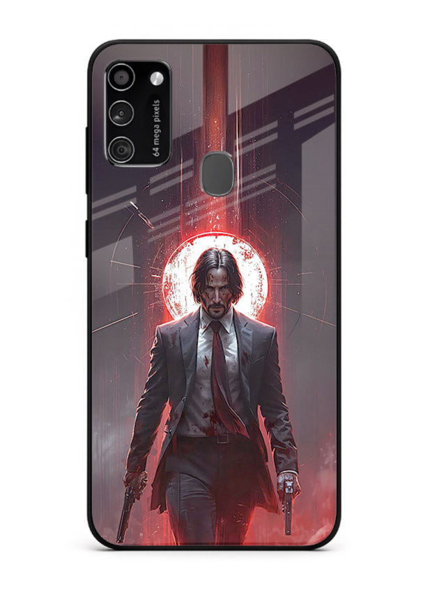 John Wick Action red pose cover for Samsung M21