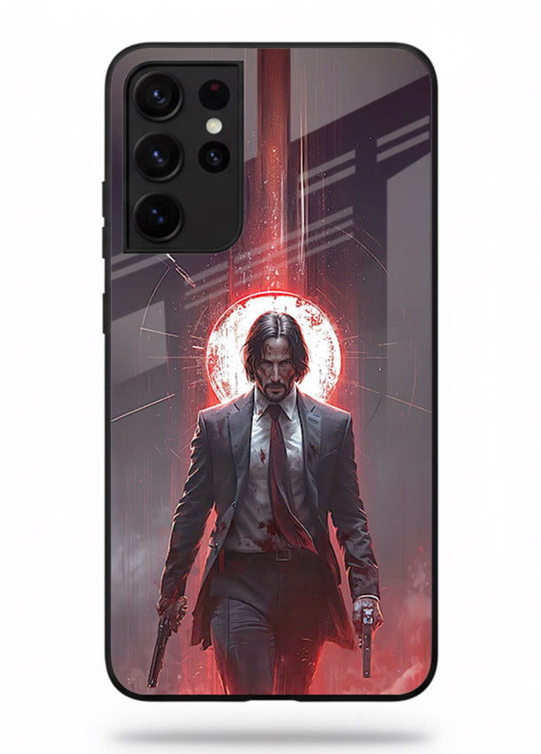 John Wick Action red pose cover for Samsung S21 Ultra