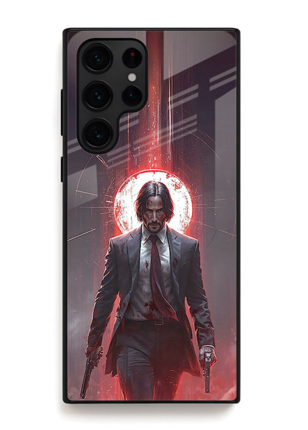 John Wick Action red pose cover for Samsung S24 Ultra