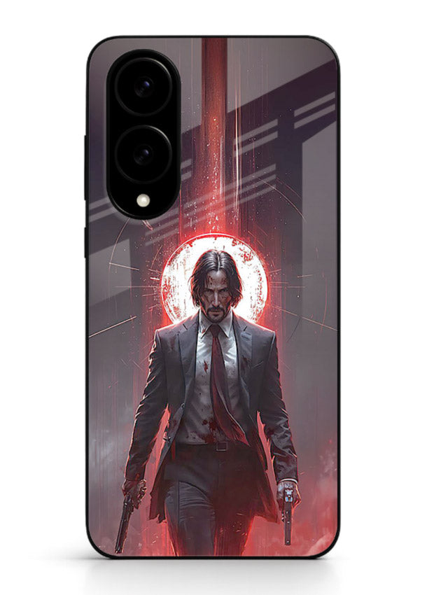 John Wick Action red pose cover for Samsung S25 Edge