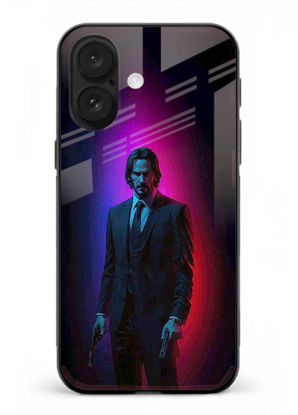 John Wick Baba Yaga neon cover for Apple iPhone 17