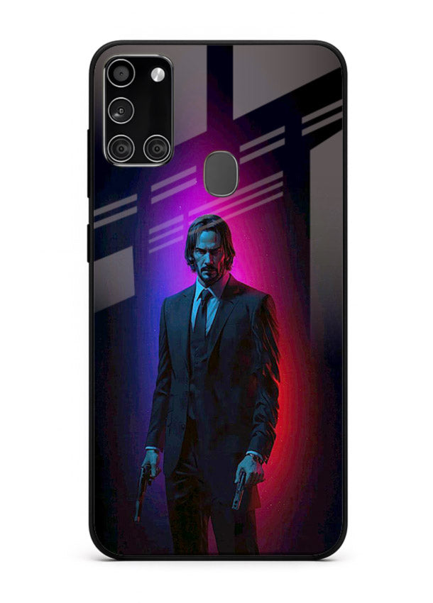 John Wick Baba Yaga neon cover for Samsung A21s