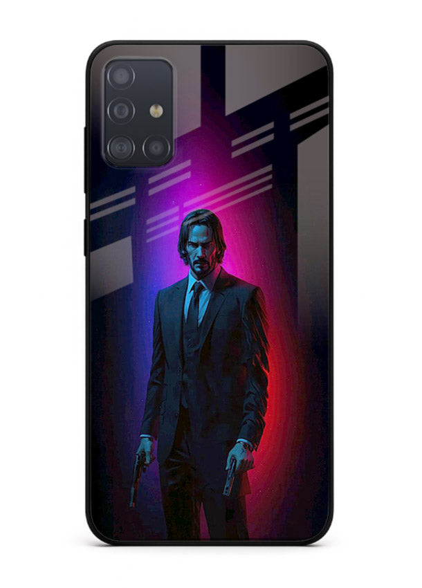 John Wick Baba Yaga neon cover for Samsung A51