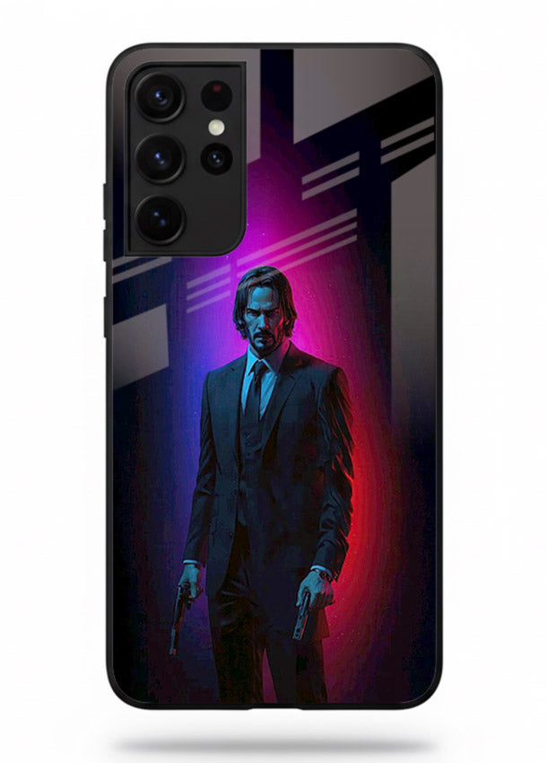 John Wick Baba Yaga neon cover for Samsung S21 Ultra