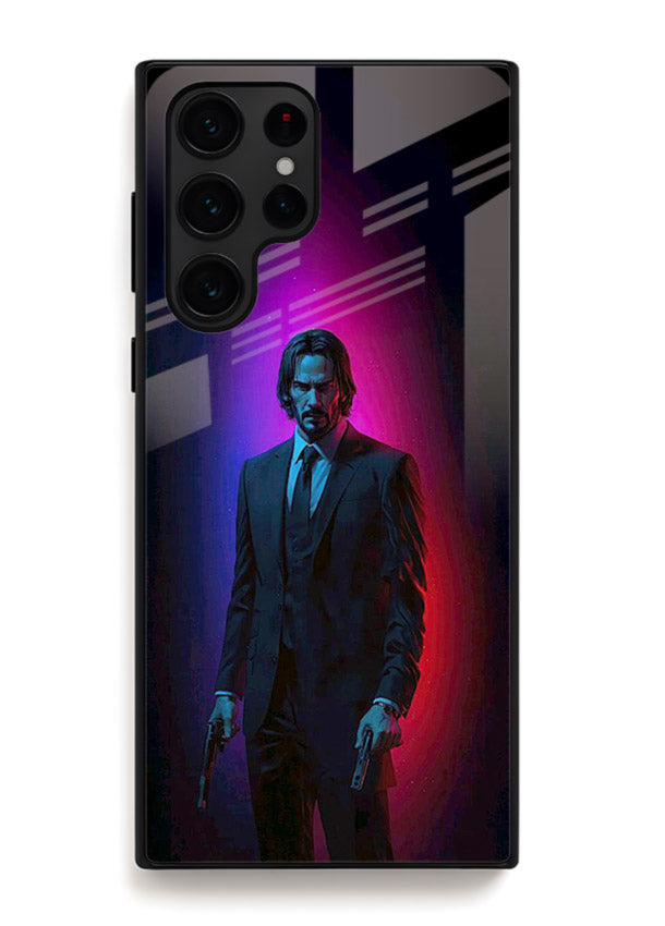 John Wick Baba Yaga neon cover for Samsung S24 Ultra