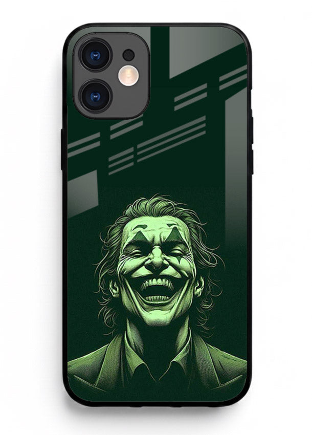 joker toxic smile dark art iphone 11 glass cover villain themed stylish case