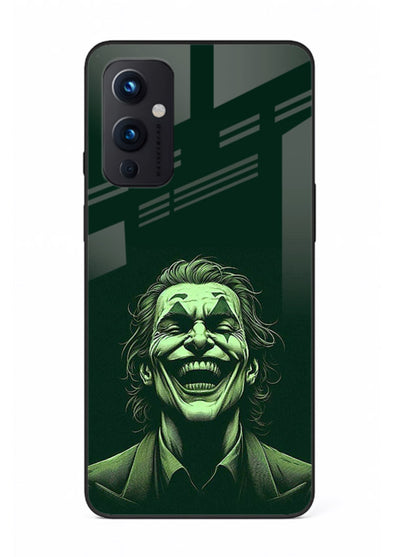 joker toxic smile dark art OnePlus 9 Pro glass cover villain themed stylish case