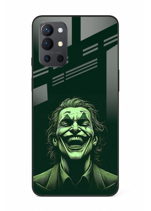 joker toxic smile dark art OnePlus 9R glass cover villain themed stylish case