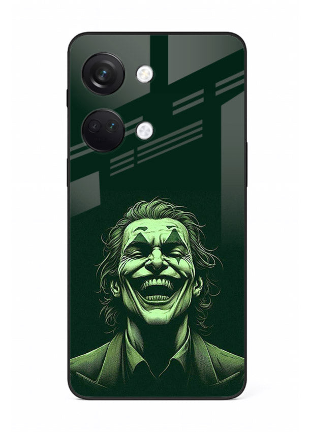 joker toxic smile dark art OnePlus Nord 3 glass cover villain themed stylish case