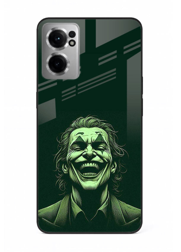 joker toxic smile dark art OnePlus Nord CE2 5G glass cover villain themed stylish case