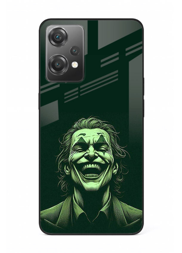 joker toxic smile dark art OnePlus Nord CE2 Lite 5G glass cover villain themed stylish case