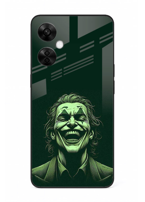 joker toxic smile dark art OnePlus Nord CE3 Lite glass cover villain themed stylish case
