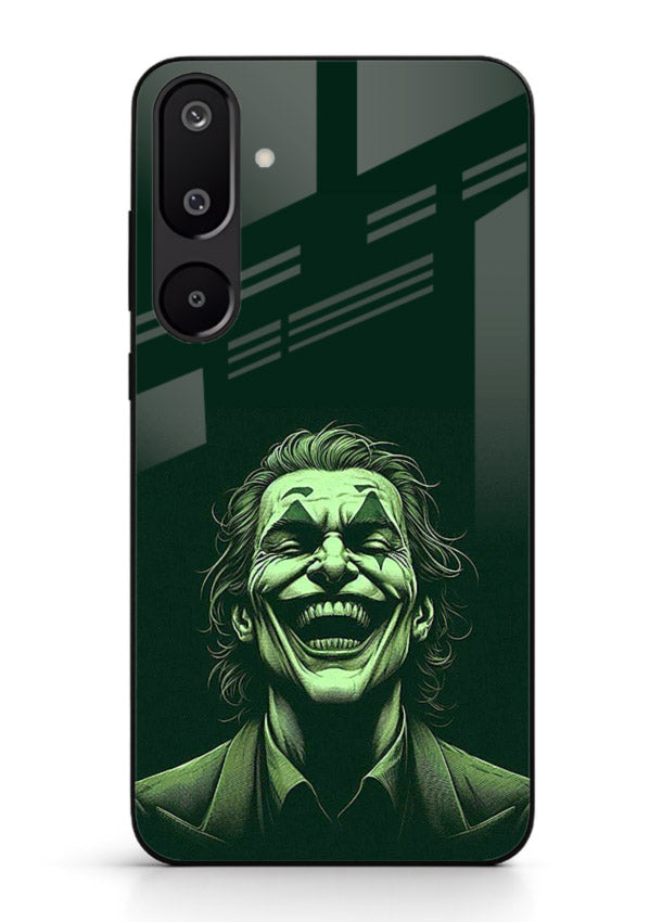 joker toxic smile dark art Samsung M16 5G glass cover villain themed stylish case