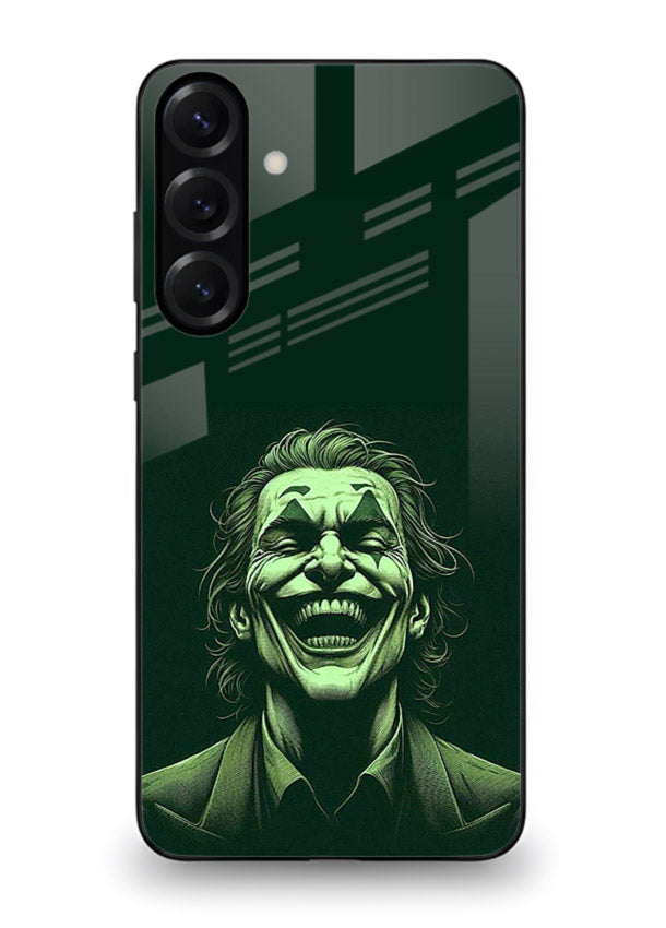 joker toxic smile dark art Samsung M55 5G glass cover villain themed stylish case