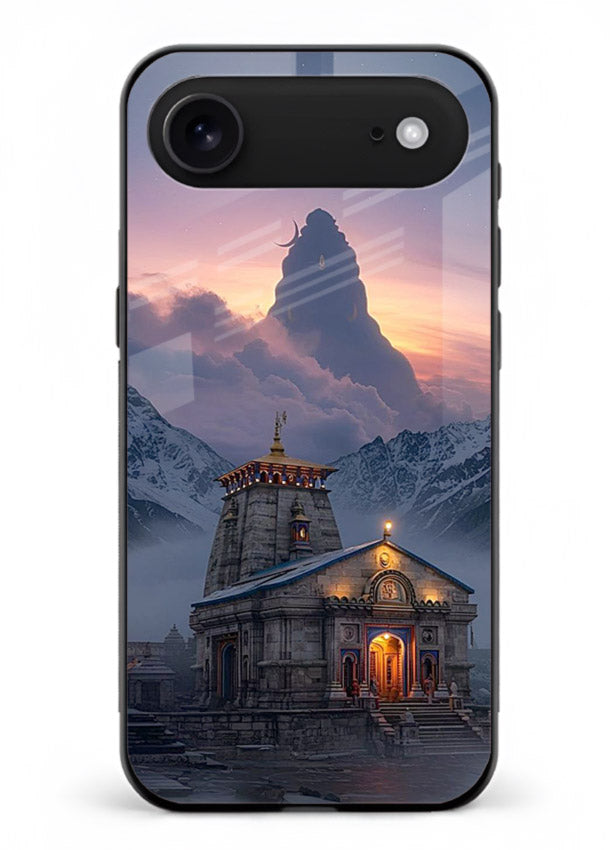 Kedarnath temple mountain spiritual aesthetic iphone 18 air glass devotional case