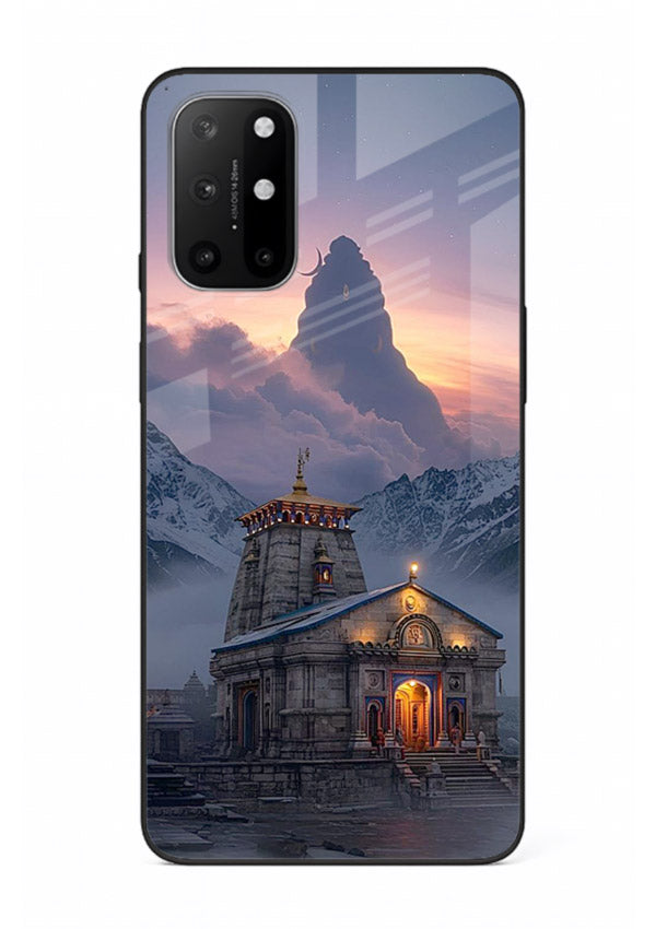 Kedarnath temple mountain spiritual aesthetic OnePlus 8T glass devotional case