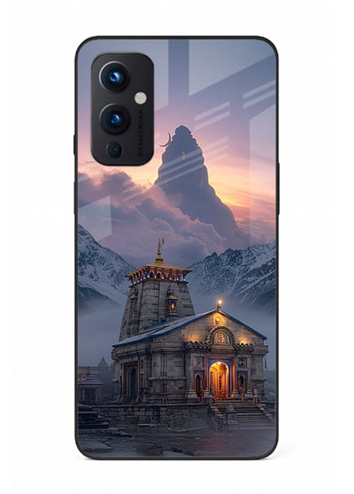 Kedarnath temple mountain spiritual aesthetic OnePlus 9 Pro glass devotional case