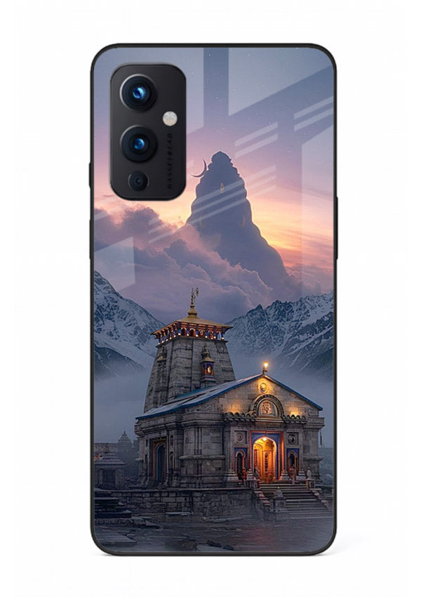 Kedarnath temple mountain spiritual aesthetic OnePlus 9 Pro glass devotional case