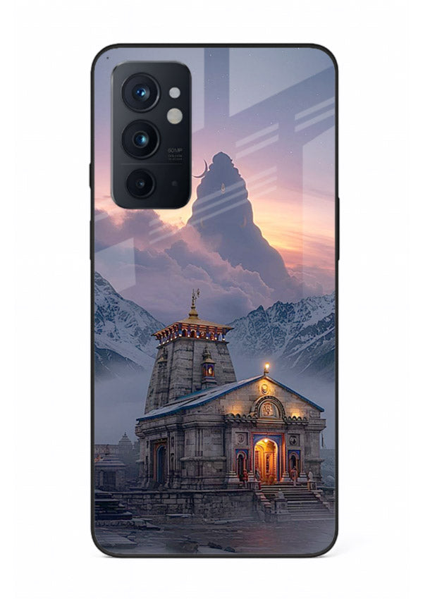 Kedarnath temple mountain spiritual aesthetic OnePlus 9RT glass devotional case