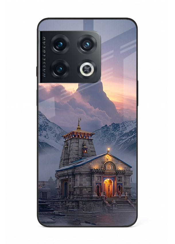 Kedarnath temple mountain spiritual aesthetic OnePlus 10 Pro glass devotional case