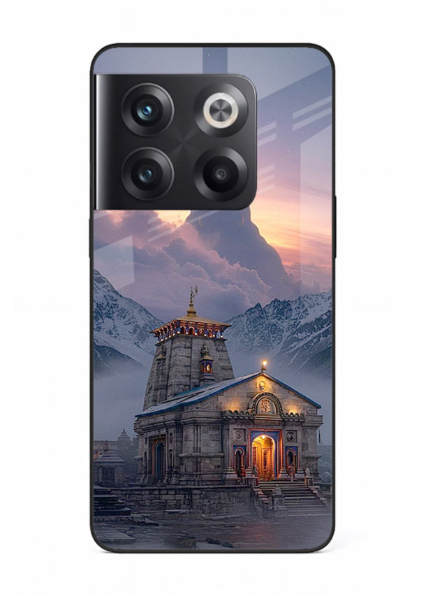 Kedarnath temple mountain spiritual aesthetic OnePlus 10T glass devotional case