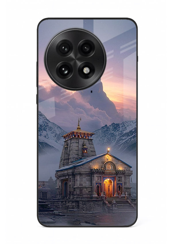 Kedarnath temple mountain spiritual aesthetic OnePlus 13 glass devotional case
