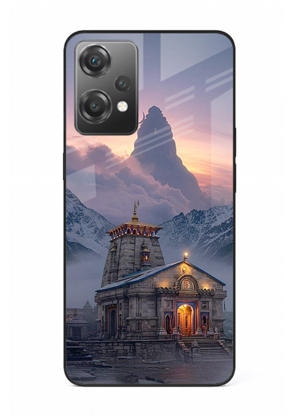 Kedarnath temple mountain spiritual aesthetic OnePlus Nord CE2 Lite 5G glass devotional case