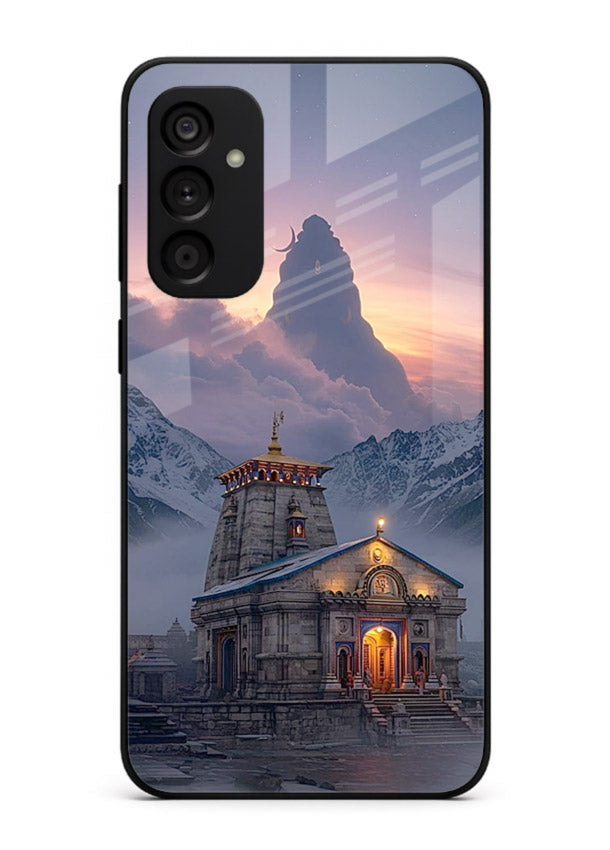 Kedarnath temple mountain spiritual aesthetic Samsung F15 5G glass devotional case