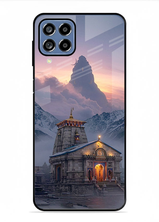 Kedarnath temple mountain spiritual aesthetic Samsung A22 4G glass devotional case