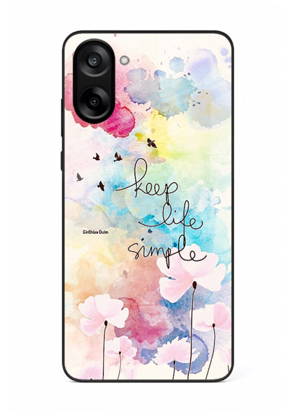 Soft watercolor floral artwork printed on OnePlus Nord CE5 glass back cover with minimal style.