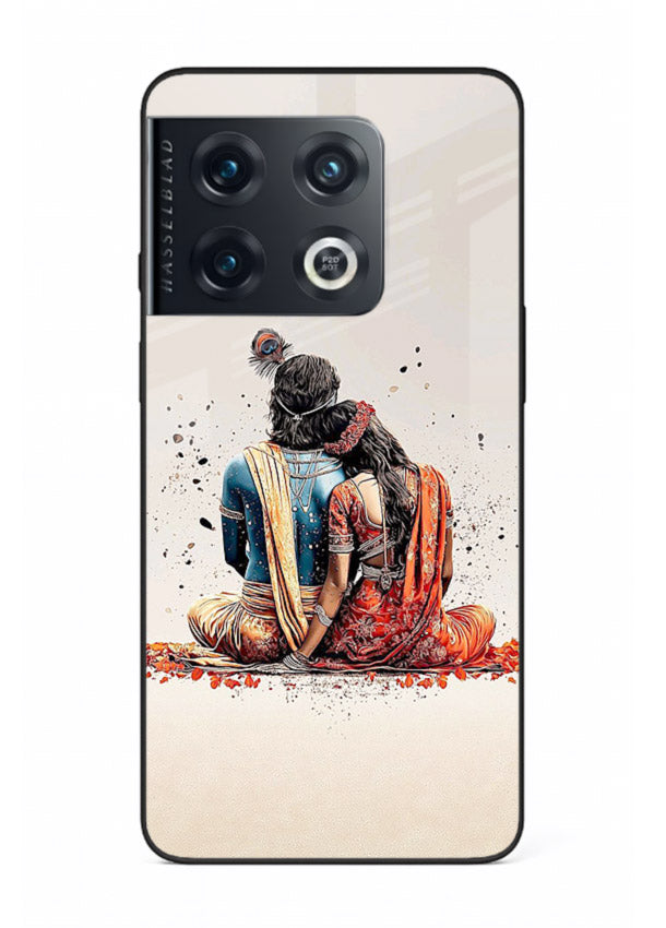 Radha Krishna back pose artwork for OnePlus 10 Pro