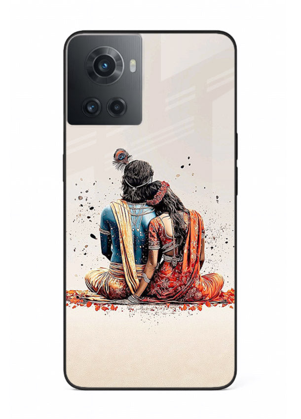 Radha Krishna back pose artwork for OnePlus 10R