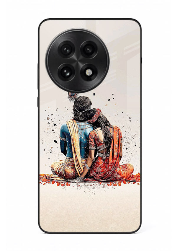 Radha Krishna back pose artwork for OnePlus 13