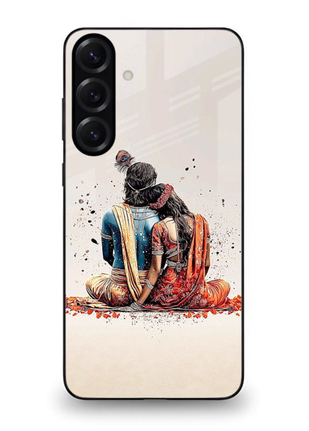 Radha Krishna back pose artwork for Samsung A35 5G