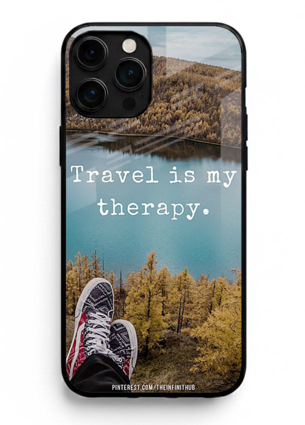 Lakeview Travel Therapy scenic artwork iphone 15 pro max glass back cover