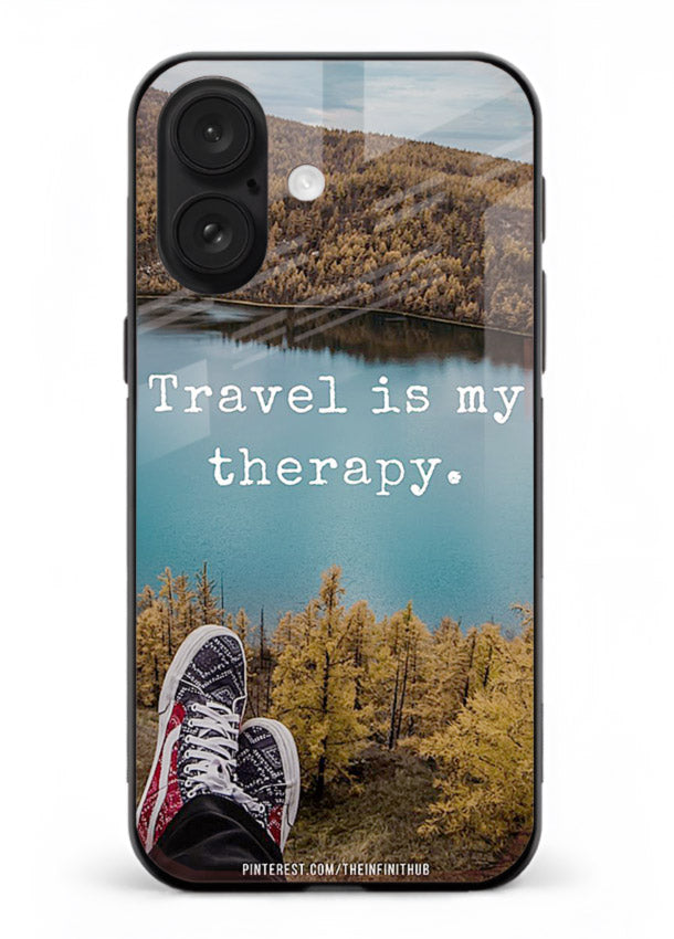 Lakeview Travel Therapy scenic artwork iphone 16 plus glass back cover