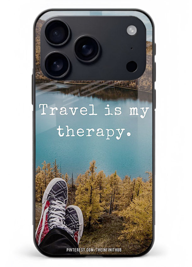 Lakeview Travel Therapy scenic artwork iphone 17 pro max glass back cover