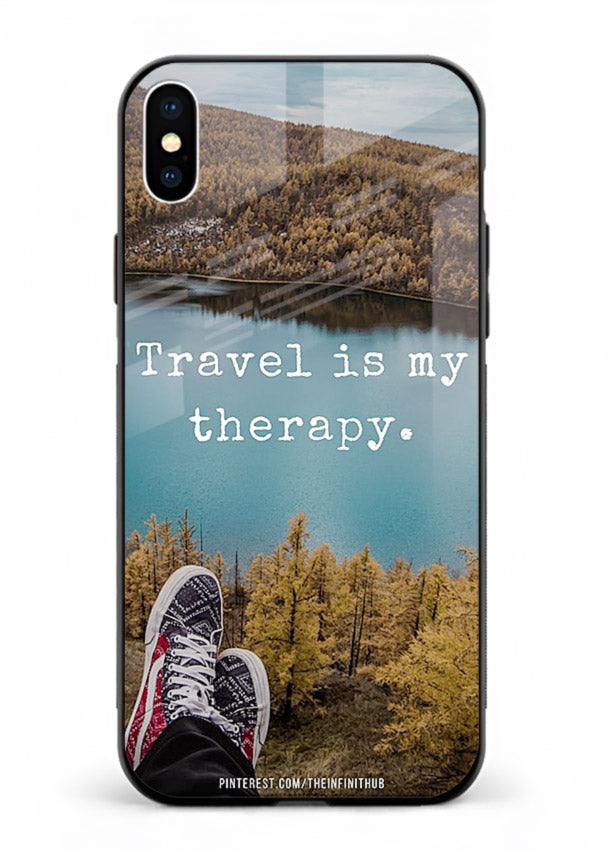 Lakeview Travel Therapy scenic artwork iphone xs max glass back cover