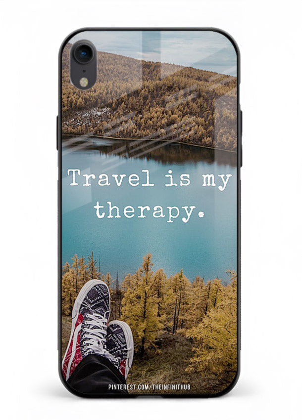 Lakeview Travel Therapy scenic artwork iphone xr glass back cover