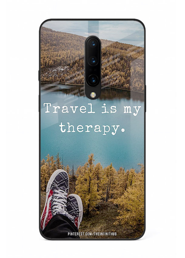 Lakeview Travel Therapy scenic artwork OnePlus 8 glass back cover