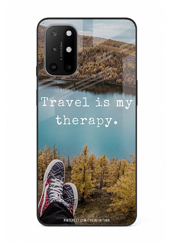 Lakeview Travel Therapy scenic artwork OnePlus 8T glass back cover
