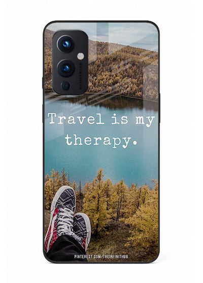Lakeview Travel Therapy scenic artwork OnePlus 9 Pro glass back cover